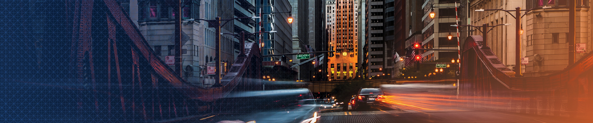 Decorative Downtown Chicago Roadway