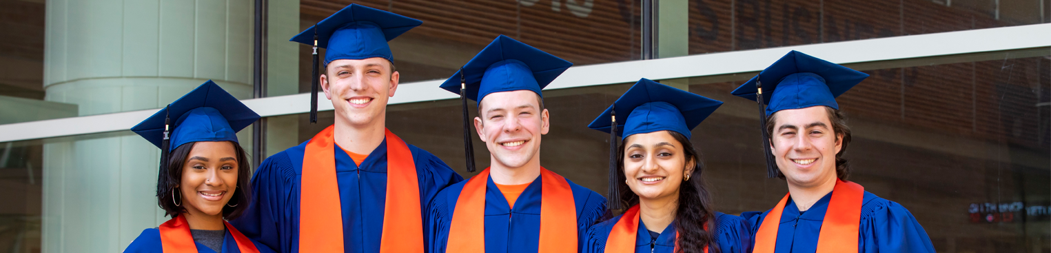 Graduating students in front of BIF